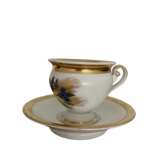 Tasse et soucoupe de style Empire Royal Copenhagen - Porcelaine du XIXe si&egrave;cle Danemark Porcelain Hand Painted Gilding Empire 19th century - photo 1