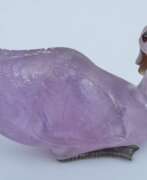 Overview. Amethyst figurine Swan