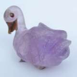Figurine am&eacute;thyste Cygne Early 20th century - photo 3