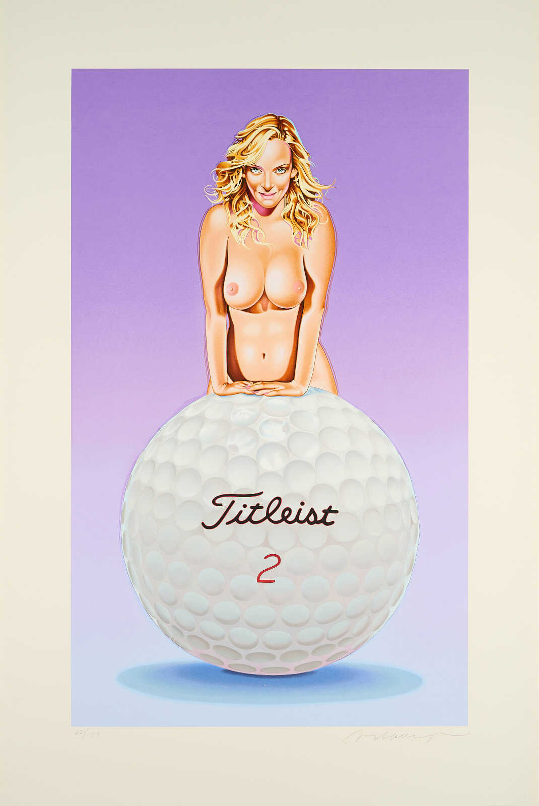 Mel Ramos. Titleist Tisch
