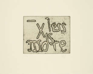 Herbert Zangs. Untitled (less is more)