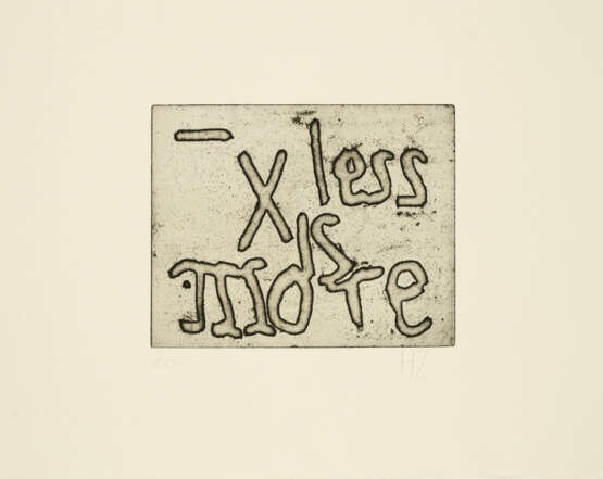 Herbert Zangs. Untitled (less is more) - фото 1