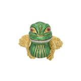 DAVID WEBB ENAMEL, RUBY AND DIAMOND FROG BROOCH - photo 1