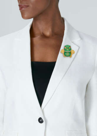 DAVID WEBB ENAMEL, RUBY AND DIAMOND FROG BROOCH - photo 2 DAVID WEBB ENAMEL, RUBY AND DIAMOND FROG BROOCH - photo 2