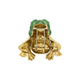DAVID WEBB ENAMEL, RUBY AND DIAMOND FROG BROOCH - photo 3
