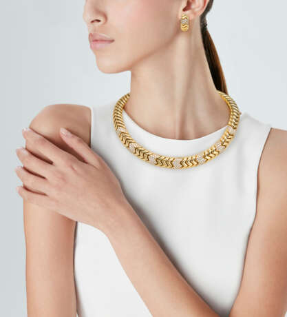 BULGARI SET OF DIAMOND AND GOLD 'SPIGA' JEWELRY - Foto 2 BULGARI SET OF DIAMOND AND GOLD 'SPIGA' JEWELRY - Foto 2