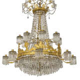 LUSTRE CORBEILLE DE LA FIN DE L'ÉPOQUE EMPIRE - Foto 1