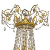 LUSTRE CORBEILLE DE LA FIN DE L'ÉPOQUE EMPIRE - Foto 5