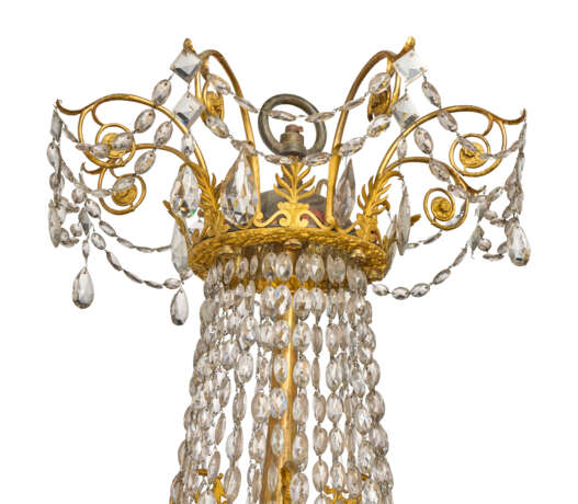 LUSTRE CORBEILLE DE LA FIN DE L'ÉPOQUE EMPIRE - Foto 5 LUSTRE CORBEILLE DE LA FIN DE L'ÉPOQUE EMPIRE - Foto 5
