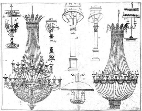 LUSTRE CORBEILLE DE LA FIN DE L'ÉPOQUE EMPIRE - Foto 6 LUSTRE CORBEILLE DE LA FIN DE L'ÉPOQUE EMPIRE - Foto 6