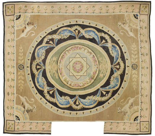 TAPIS D'AUBUSSON D'ÉPOQUE DIRECTOIRE - photo 1