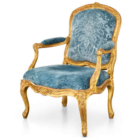 FAUTEUIL À LA REINE À CHÂSSIS D'ÉPOQUE LOUIS XV - Foto 1
