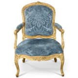 FAUTEUIL À LA REINE À CHÂSSIS D'ÉPOQUE LOUIS XV - Foto 2