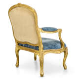 FAUTEUIL À LA REINE À CHÂSSIS D'ÉPOQUE LOUIS XV - Foto 4
