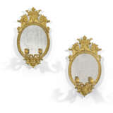 PAIRE DE MIROIR-GIRANDOLES D'ÉPOQUE BAROQUE - Foto 1