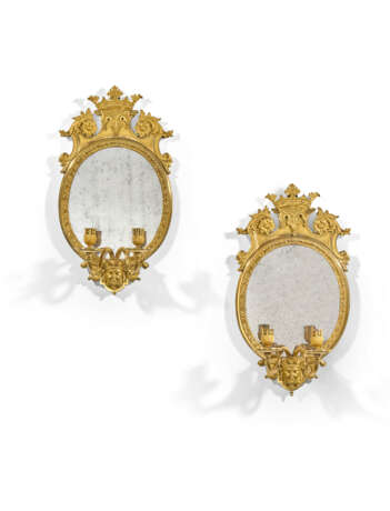 PAIRE DE MIROIR-GIRANDOLES D'ÉPOQUE BAROQUE - Foto 1 PAIRE DE MIROIR-GIRANDOLES D'ÉPOQUE BAROQUE - Foto 1