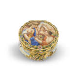 BOÎTIER DE MONTRE FORMANT TABATIÈRE EN OR ET ÉMAIL D'ÉPOQUE LOUIS XIV - photo 1