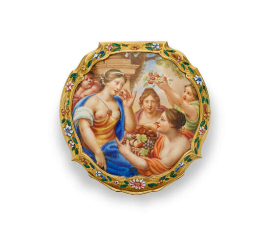 BOÎTIER DE MONTRE FORMANT TABATIÈRE EN OR ET ÉMAIL D'ÉPOQUE LOUIS XIV - photo 2