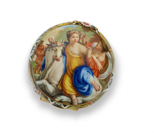 BOÎTIER DE MONTRE FORMANT TABATIÈRE EN OR ET ÉMAIL D'ÉPOQUE LOUIS XIV - photo 3