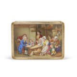 TABATIÈRE DE TABLE EN OR ET ÉMAIL D’ÉPOQUE RESTAURATION - Foto 3