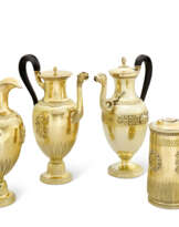 TROIS PIÉCES DU SERVICE À THÉ ET CAFÉ DE FANNY SEBASTIANI-PORTA (1807-1847) ET DE THÉOBALD DE CHOISEUL, 5e DUC DE PRASLIN (1805-1847)