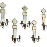 SUITE DE CINQ APPLIQUES DU DÉBUT DU XXE SIÈCLE - photo 2