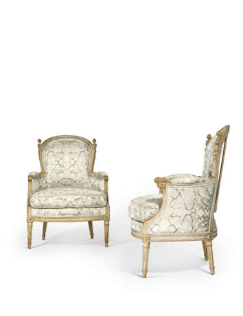 PAIRE DE BERGÈRES D'ÉPOQUE LOUIS XVI - Foto 2 PAIRE DE BERGÈRES D'ÉPOQUE LOUIS XVI - Foto 2