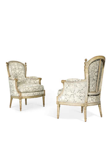 PAIRE DE BERGÈRES D'ÉPOQUE LOUIS XVI - Foto 3 PAIRE DE BERGÈRES D'ÉPOQUE LOUIS XVI - Foto 3
