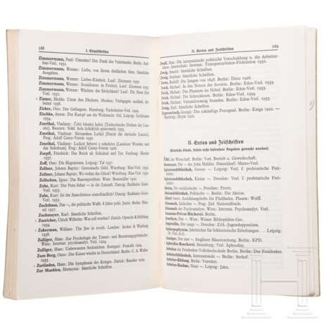 "Liste des schädlichen und unerwünschten Schrifttums", Stand 31.12.1938 - photo 3 "Liste des schädlichen und unerwünschten Schrifttums", Stand 31.12.1938 - photo 3
