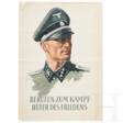 Rekrutierungsplakat der SS - "Berufen zum Kampf – Hüter des Friedens" - Maintenant aux enchères