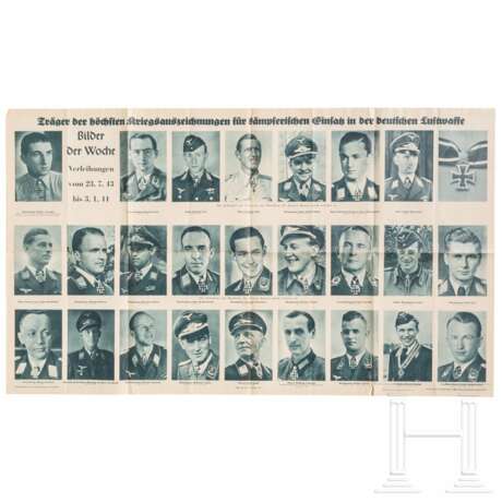 Plakat "Ritterkreuzträger der Luftwaffe" (1944) - фото 1