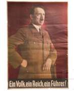 Book and magazine graphics. Propagandaplakat mit Abbildung von Adolf Hitler