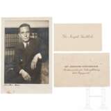 Joseph Goebbels - zwei Visitenkarten und ein Portraitfoto - фото 1