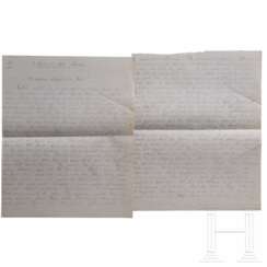 Hermann Göring - überschwänglicher vierseitiger Liebesbrief Nr. "14." an Carin, datiert "2. September 1921 Abends" ("Gestern Nacht hatte ich einen Herzanfall, wie noch nie")