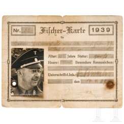 Heinrich Himmler - Fischer-Karte "Nr. 55" für Gmund am Tegernsee, 1939