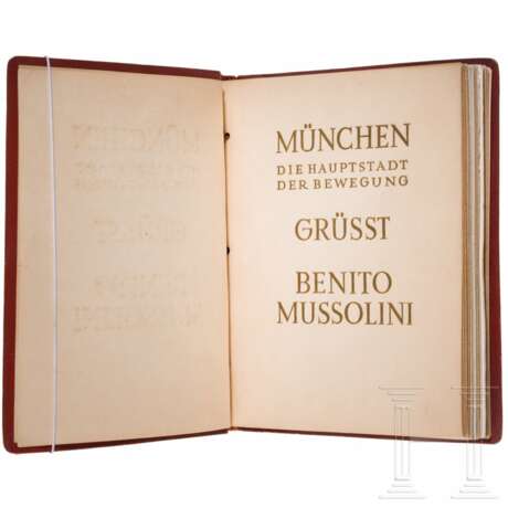 Geschenkbildband anlässlich Mussolinis Besuch 1937 in München - photo 1