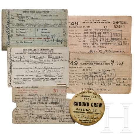 "Ground Crew"-Abzeichen der U.S. Naval Air Station Lakehurst - photo 1 "Ground Crew"-Abzeichen der U.S. Naval Air Station Lakehurst - photo 1