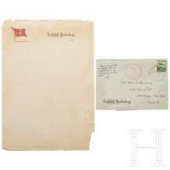 Zeppelin LZ 129 "Hindenburg" - Briefbogen mit Kuvert