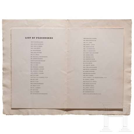 Zeppelin LZ 129 "Hindenburg" - Passagierliste vom 14. Juli 1936 - photo 3