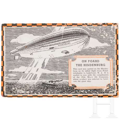 Zeppelin LZ 129 "Hindenburg" - Luftpost, 1. Nordamerikafahrt - photo 1 Zeppelin LZ 129 "Hindenburg" - Luftpost, 1. Nordamerikafahrt - photo 1