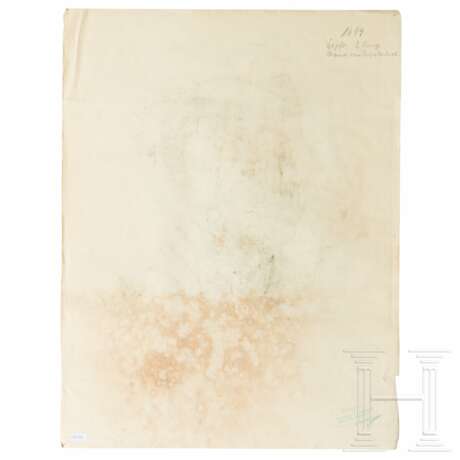 "Männer vom Vorpostenboot - Funker" - Kohlezeichnung des PK-Zeichners Hans Döpke, 1944 - photo 2