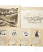 Aperçu. Kriegsberichter E.G. Heise - Gruppe an Zeichnungen und Karikaturen, 1940/41