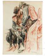 Aperçu. "Selbstverpflegung ist am Schönsten" - Propagandazeichnung des Marine-PK-Zeichners R. Liebhart, 1943