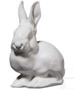 Allach Porcelain Factory. Porzellanmanufaktur Allach - Junger Hase, sitzend