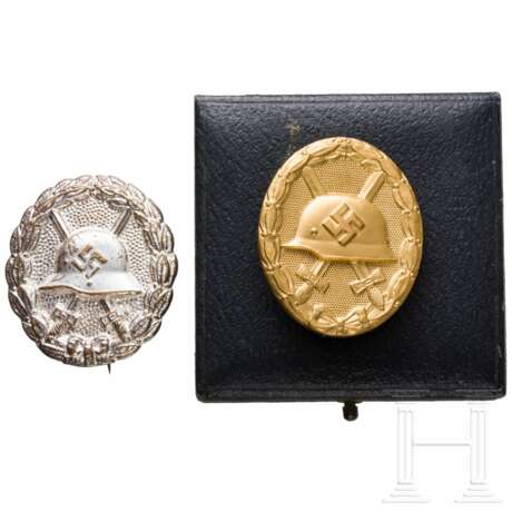 Verwundetenabzeichen in Gold (30) im Etui und Silberstufe 1. Modell - photo 1