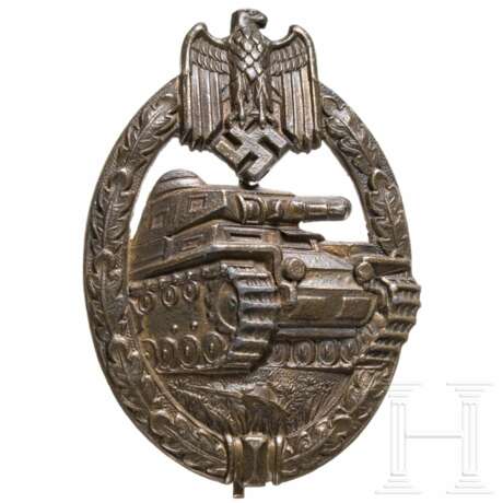 Panzerkampfabzeichen in Bronze, Hersteller Juncker - photo 1 Panzerkampfabzeichen in Bronze, Hersteller Juncker - photo 1