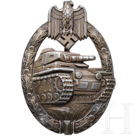 Panzerkampfabzeichen in Bronze, F. Zimmermann - фото 1