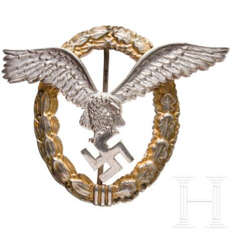 Gemeinsames Flugzeugführer- und Beobachterabzeichen (Doppelabzeichen), Assmann-Fertigung - photo 1 Gemeinsames Flugzeugführer- und Beobachterabzeichen (Doppelabzeichen), Assmann-Fertigung - photo 1