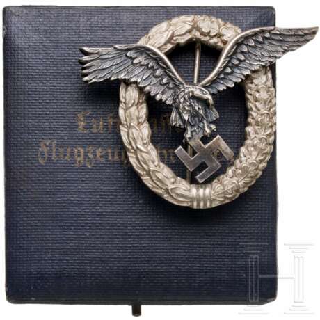 Flugzeugführerabzeichen im Etui, Juncker-Fertigung - Foto 1
