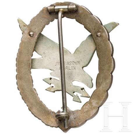 Fliegerschützenabzeichen mit Blitzbündel im Etui, Hersteller IMME - photo 2 Fliegerschützenabzeichen mit Blitzbündel im Etui, Hersteller IMME - photo 2